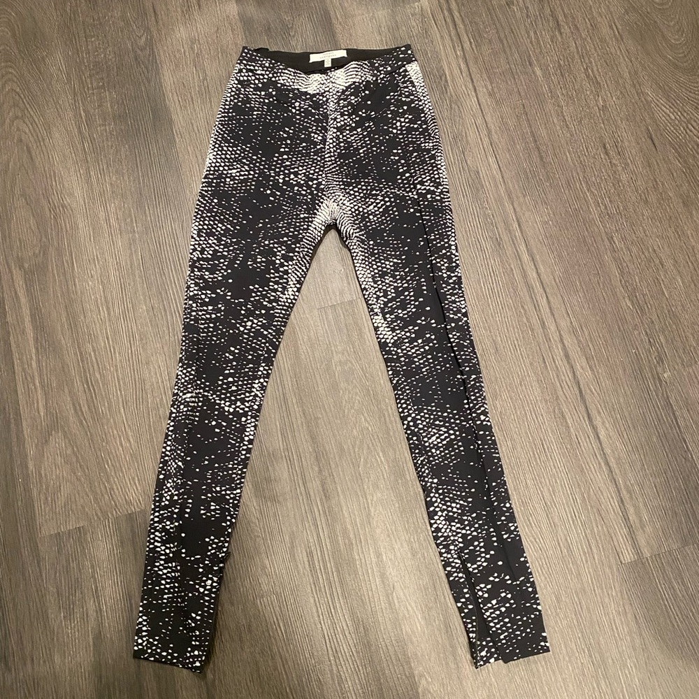 Robert Rodriguez Monochrome Patterned Leggings - image 1